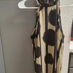 Vertical Stripes and Polka Dots Dress